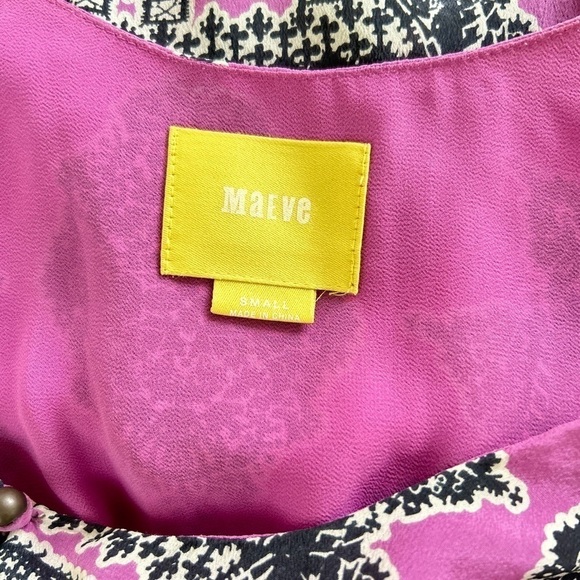 LAST CHANCE Maeve Annas Dress Size Small Midi Silk Spaghetti Straps Pockets - Picture 9 of 12